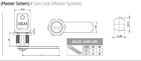 MANDALLI KİLİT EĞRİ DİLLİ MASTER SİSTEM 